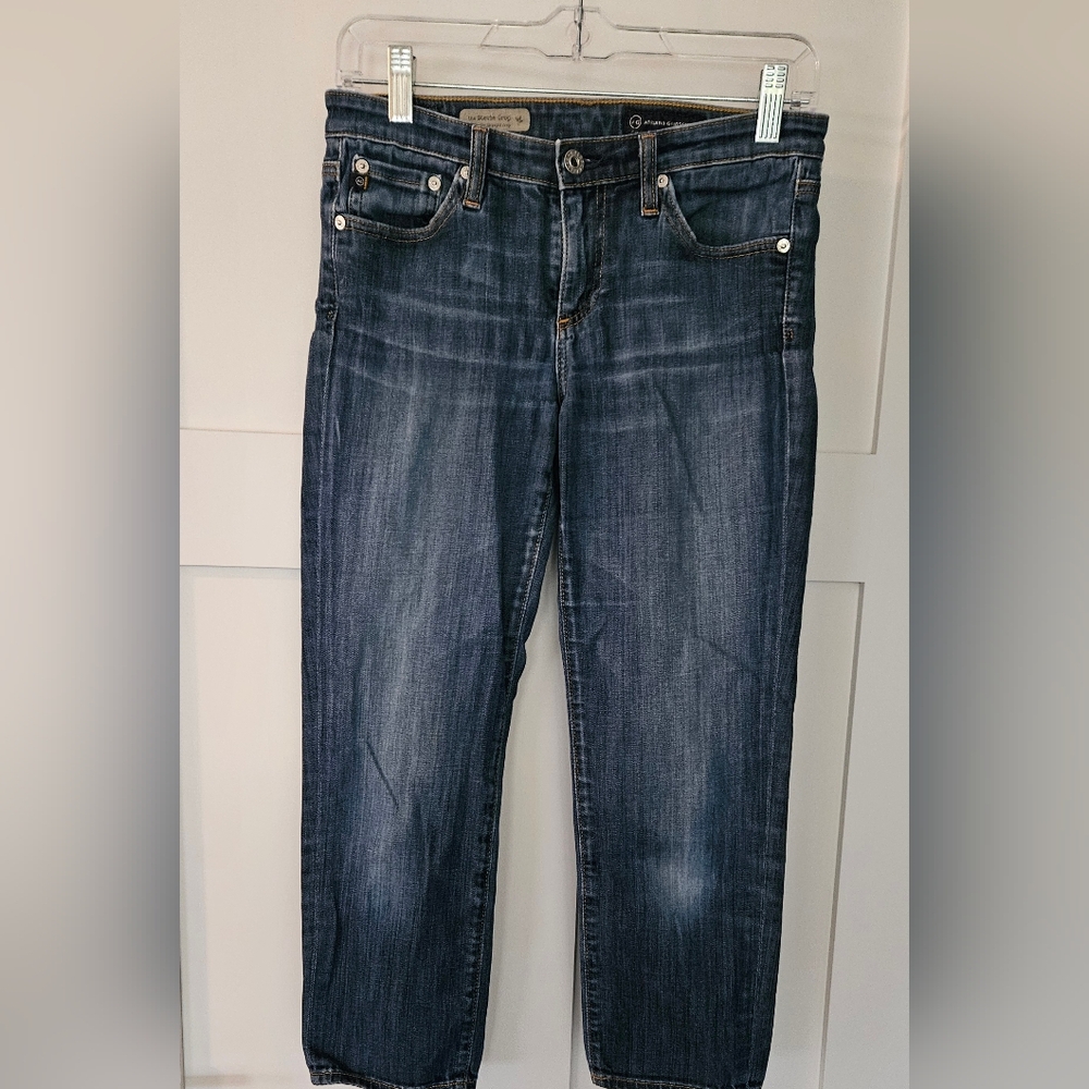 AG  Adriano Goldschmied  "the Stevie" crop slim straight crop